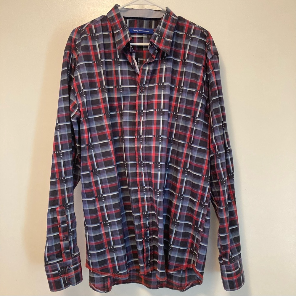 Gorg Roth - Los Angeles- Men’s Button Up Casual Dress Shirt - Size XXL Like New